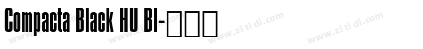 Compacta Black HU Bl字体转换